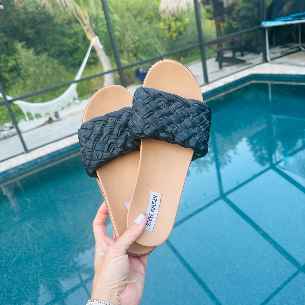 Steve Madden braided slides Sandals Size 11